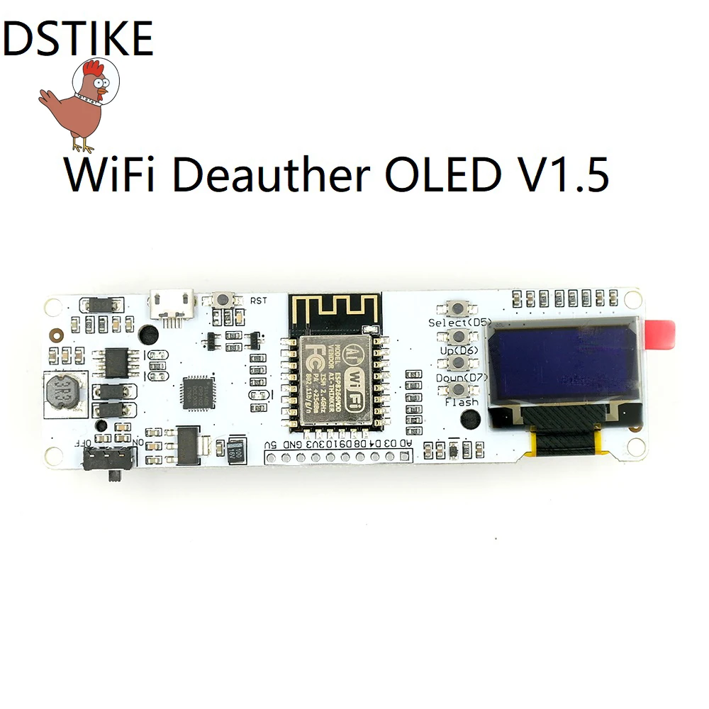 

New WiFi Deauther OLED V1.5(Pre-flashed)