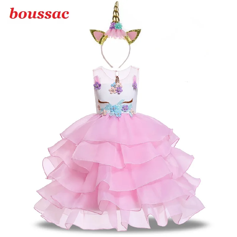 

Kids Girls Cartoon Unicorn Costume Cosplay Dress Shiny Sequins Mesh Tutu Dress for Halloween Party Costume Dress up 3-12 Years