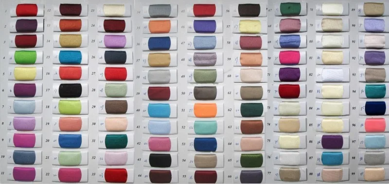 satin color chart