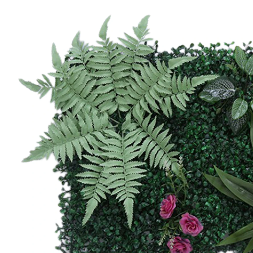 Artificial Plants Green Grass Flower Wall Panels Opening Ceremony Backdrop Floral Decor