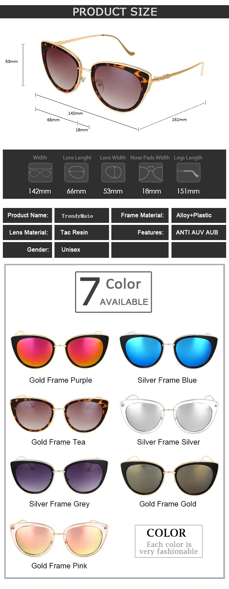 TrendyMate, Ретро стиль, сексуальные, кошачий глаз, женские солнцезащитные очки, Женская металлическая оправа, солнцезащитные очки, фирменный дизайн, сплав, ноги, очки Oculos De Sol 711