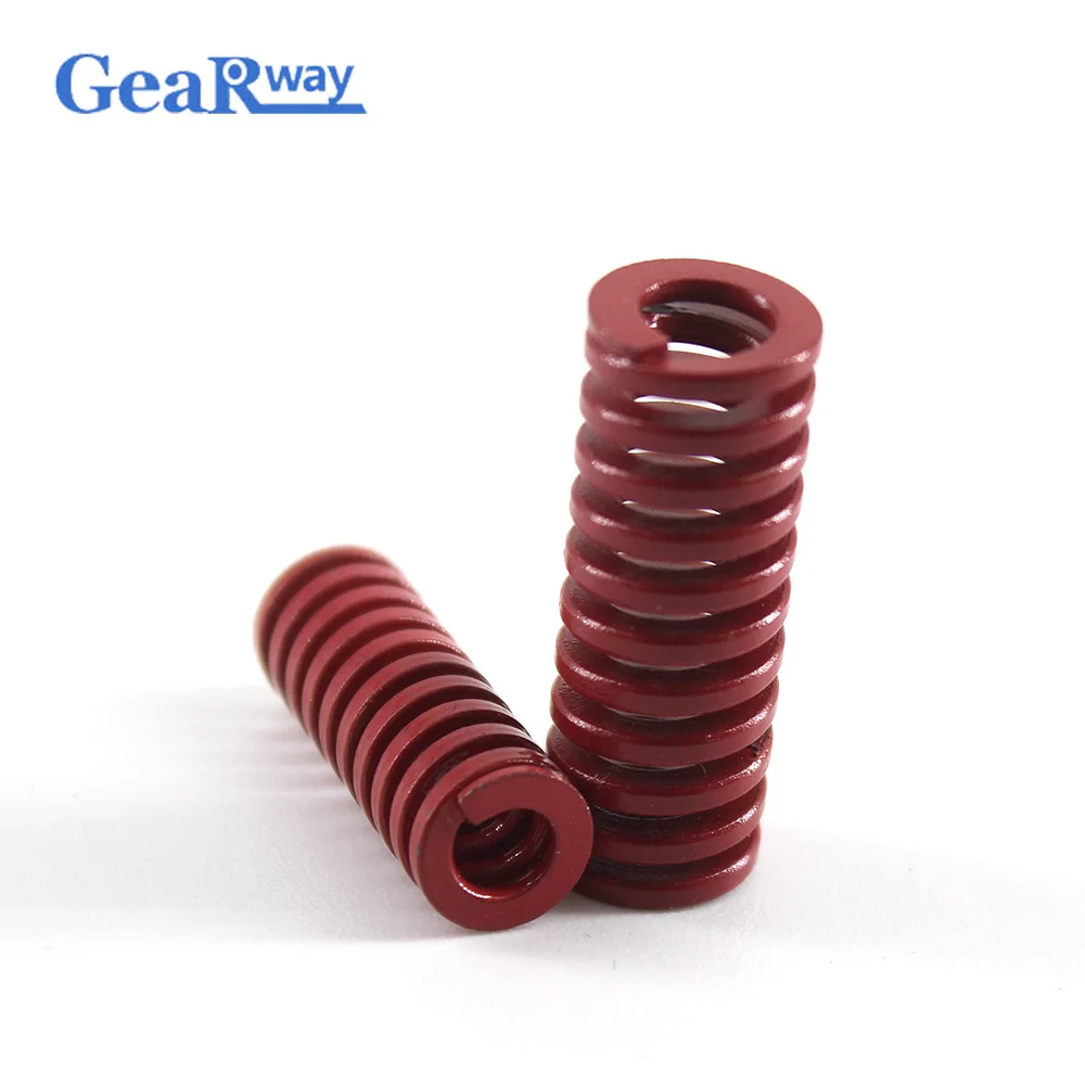 

Gearway 2pcs Red Compression Spring Medium Loading Mould Spring TM18x20/18x25/18x30/18x50/18x55mm Compression Die Spring