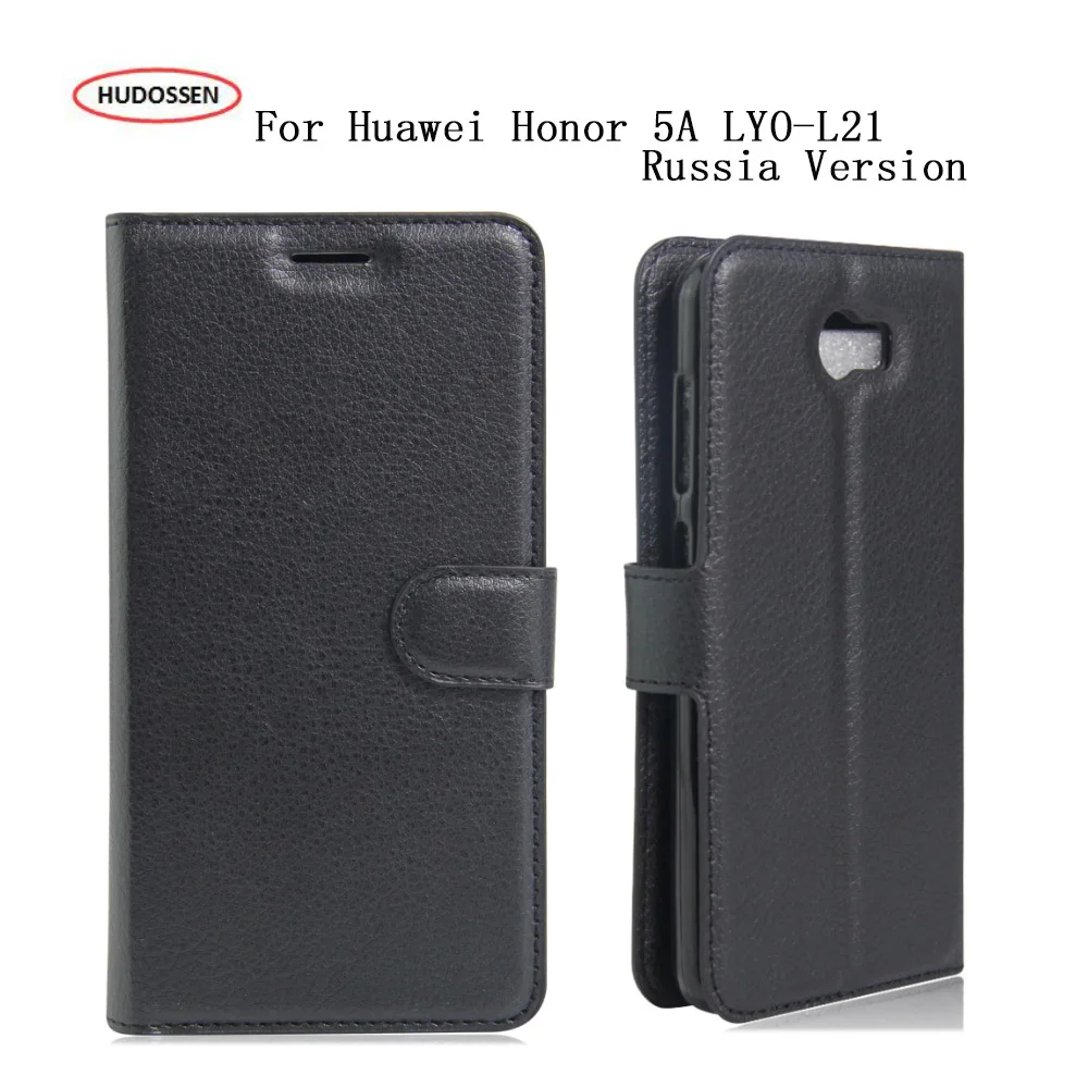 

Luxury Fundas Cases HUDOSSEN For Huawei Honor 5A LYO-L21 LYO L21 5.0 Inch Russia Version Phone Coques Leather Flip Covers Bag