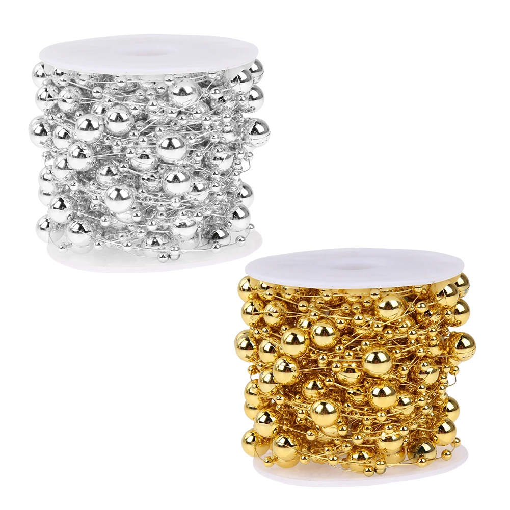 10m Christmas Chain Decoration Wedding Decoration DIY Craft Round Beads