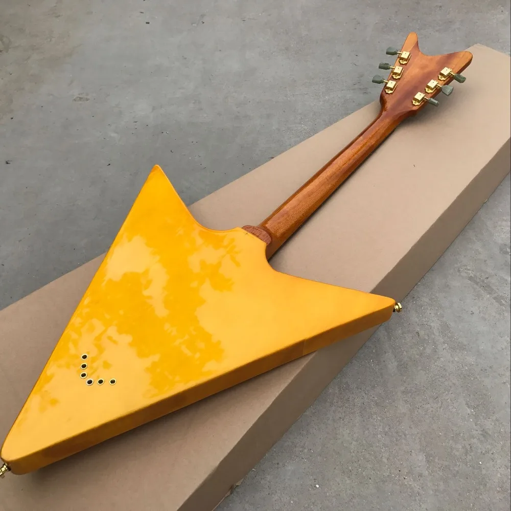 

high quality handwork V style Electric Guitar.Rosewood fingerboard guitarra.6 stings gitaar.Gold hardware