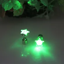 20 pairs Blink Estrellas Pernos Prisioneros Del Pendiente de La Manera Pendientes Light Up LED Con Batería Accesorios del Banquete de Boda de Cumpleaños de la Danza Para Las Mujeres