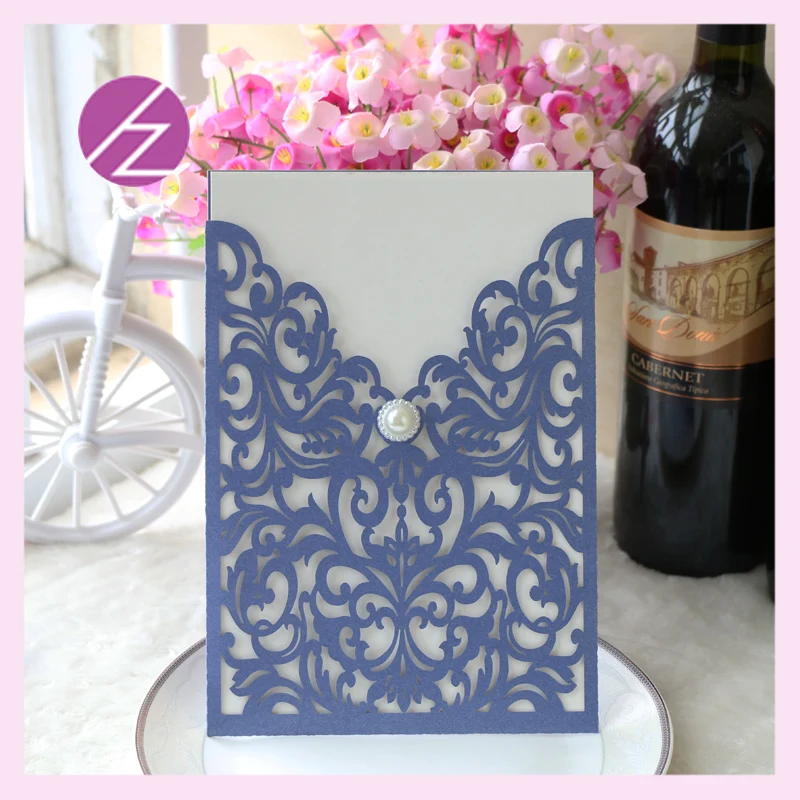 12pcs/lot Wedding Invitation Cards With low price party decoration Free