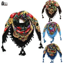 2014 New Fashion Ladies Big Square Scarf Printed, Women Brand Wraps Hot Sale Winter ladies Scarf Free Shipping