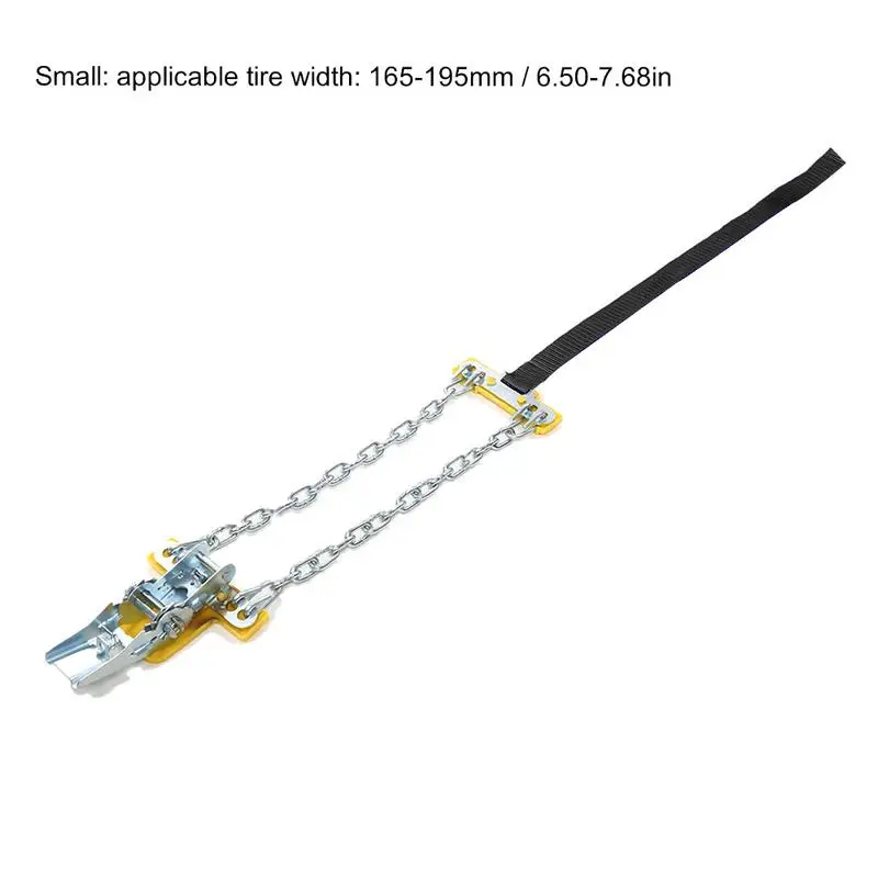 Автомобильные универсальные легко устанавливаемые зимние износостойкие металлические стальные цепи для снега подходят для снежной дороги и песчаной дороги - Название цвета: S