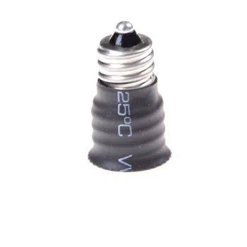 

E12 to E14 Black lamp Holder Converter Socket Conversion light Bulb Base type Adapter 1Pcs