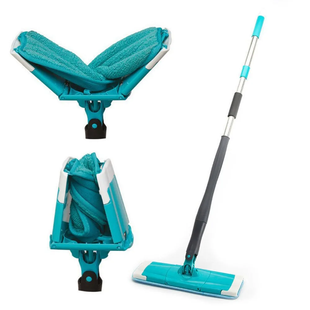 

360 degree Spin Twist Rotating Mop Self-wringing Reusable Flat Mops Hard Floor Cleaning Mop Easy Bucket Microfiber Mop Cleaner