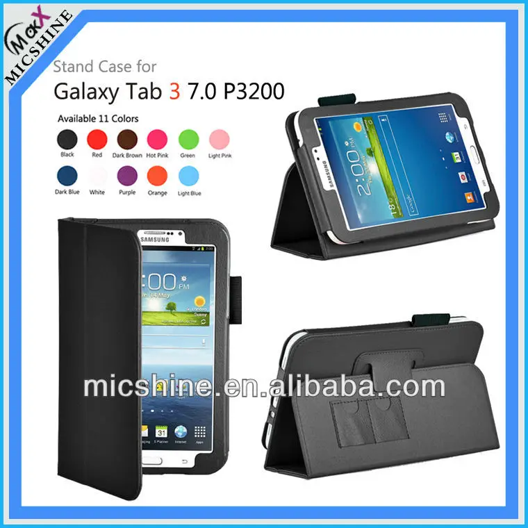 Gligle кожаный чехол сотового телефона с подставкой для samsung Galaxy Tab3 7,0 T210 T211 11 Цвета 200 шт./лот