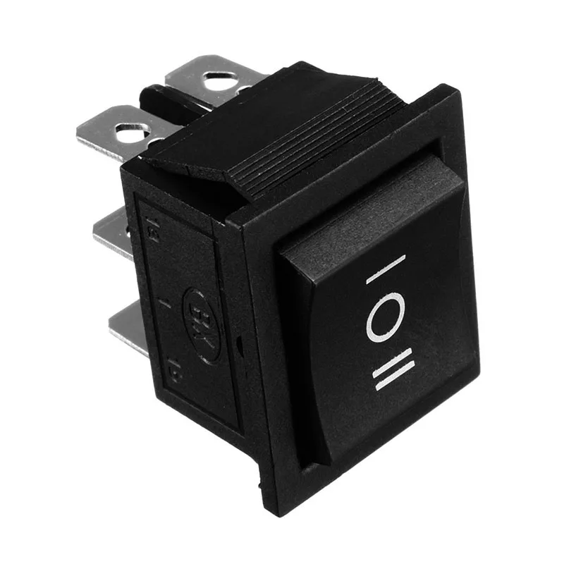 

High 6 Pin 3 Position Boat On-Off-On Momentary Rocker Switch DPDT 16A 250V AC LG66