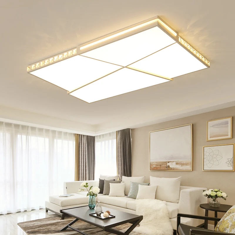 

Crystal Modern LED ceiling lights for living room bedroom ultra-thin 6CM ceiling lamp lamparas de techo factory Outlet