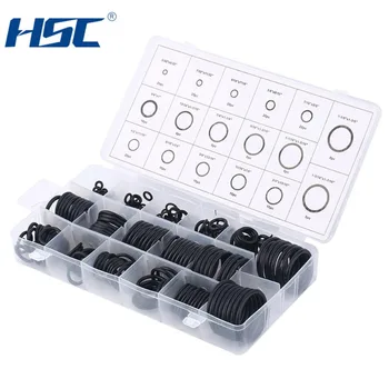 

New 222PCS 17 Sizes Universal Rubber O-Ring Assortment Set Gasket Automotive Seal Kit Black Car styling