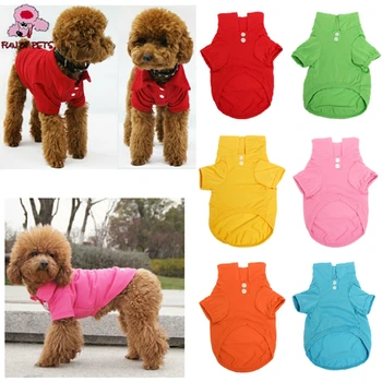 

2017 Hot Sale Lovely Summer Pet Dog Collar Puppy Polo T-Shirt Dog Clothes Outfit Apparel Coat Cotton Doggy Appared