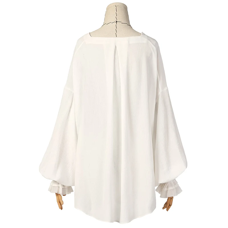 ARTKA/Новинка; летняя Свободная шифоновая блузка со спущенным плечом и длинными рукавами-лепестками; рубашка с повязкой Белоснежки; SA10485C