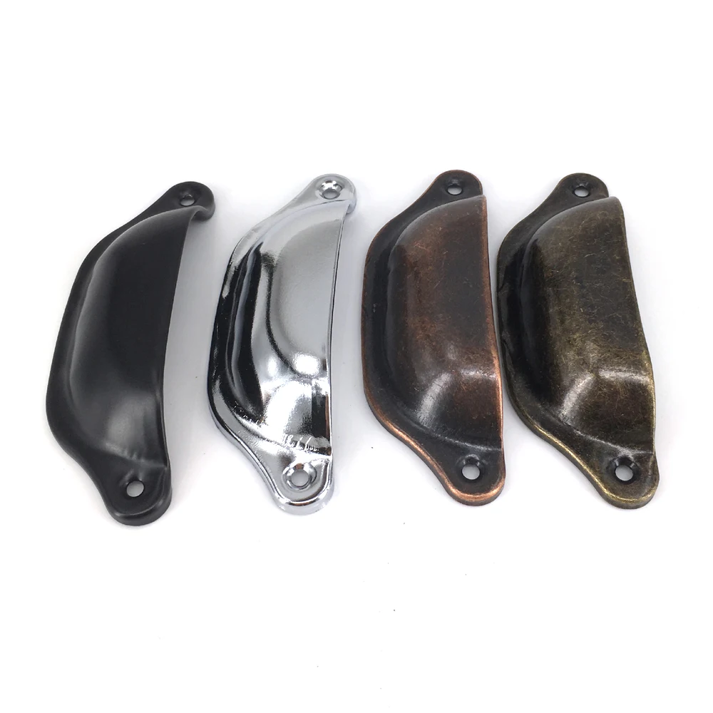 

1x Vintage Cabinet Knobs and Handles Cupboard Door Drawer Furniture Hardware Antique Shell Pull Handles 98*34MM