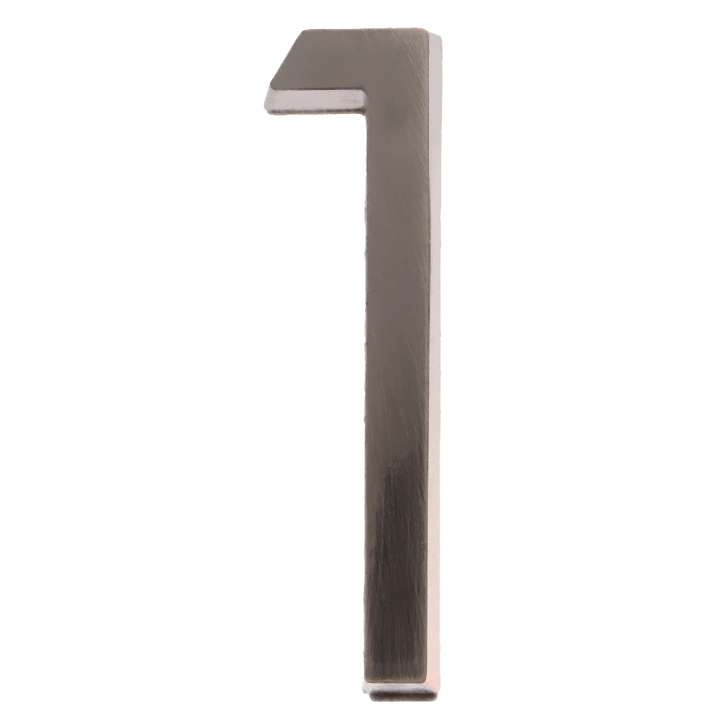 Surface Mounted Door Number Chrome Finish Digits Letter for Shop Bar House Apartment Flat Shop Hotel Display Names Numbers	