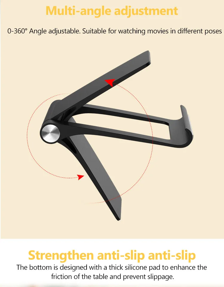 Регулируемый держатель для мобильного телефона, планшета, офиса, настольного стола, настольная подставка, портативный кронштейн для samsung S9, S8, iPhone XS