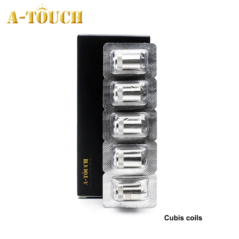 

5pcs/Pack Atouch Replament Coil Head BF SS316 cubis coils Heating head Fit cubis Tank SS316 0.25/0.5/0.6/1.0/1.5ohm