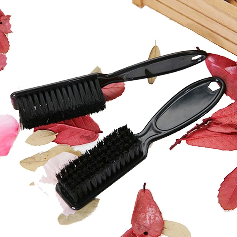 Fade Brush Comb Scissors Cleaning Brush Barber Shop Skin Fade Vintage Oil Head Shape Carving Cleaning Brush