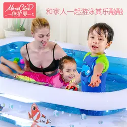 Детский плавательный бассейн надувной утолщенный ванночка для новорожденного семейный взрослый большой бассейн 1-8 человек бассейны sned