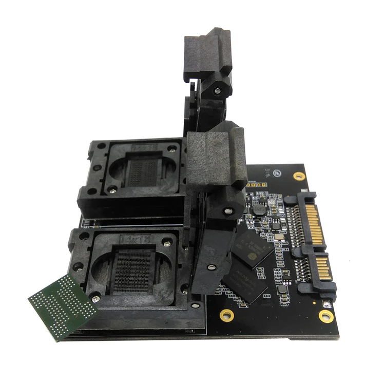 BGA152 BGA132 Zu DIP48 Test Buchse Clamshell Struktur Jig SSD Interface Steckdose Leuchte