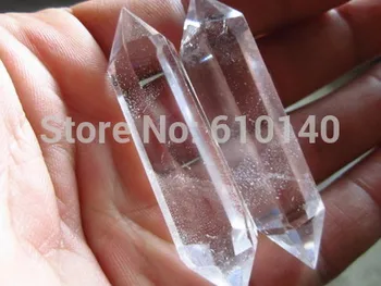 

2pc Natural white crystal Festoon Decoration pillar