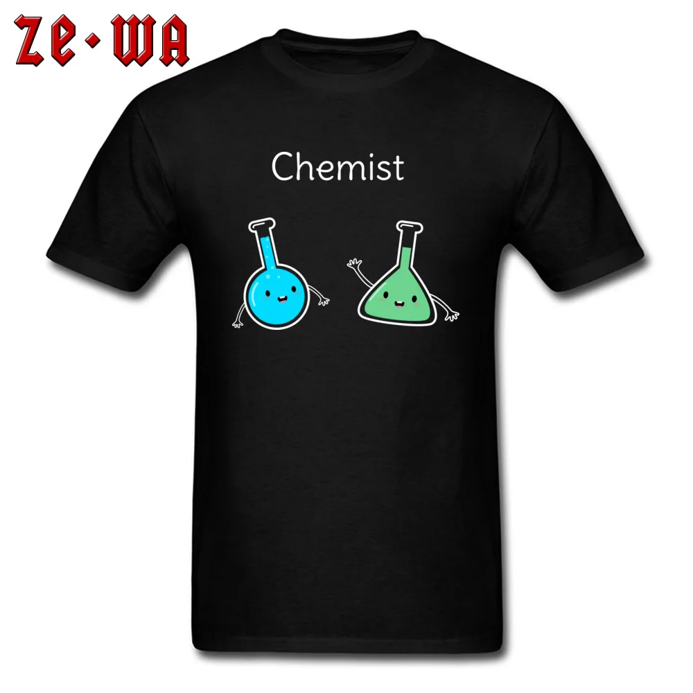 Cool and Cute Chemistry Casual April FOOL DAY 100% Cotton O-Neck Men's Tops Shirt Geek T-shirts Hot Sale Short Sleeve T-Shirt Cool and Cute Chemistry  black