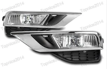 1 Set Clear Front Bumper Fog Lights & Fog Lamp Covers Kits For Honda CRV 2015-2016 UK Version