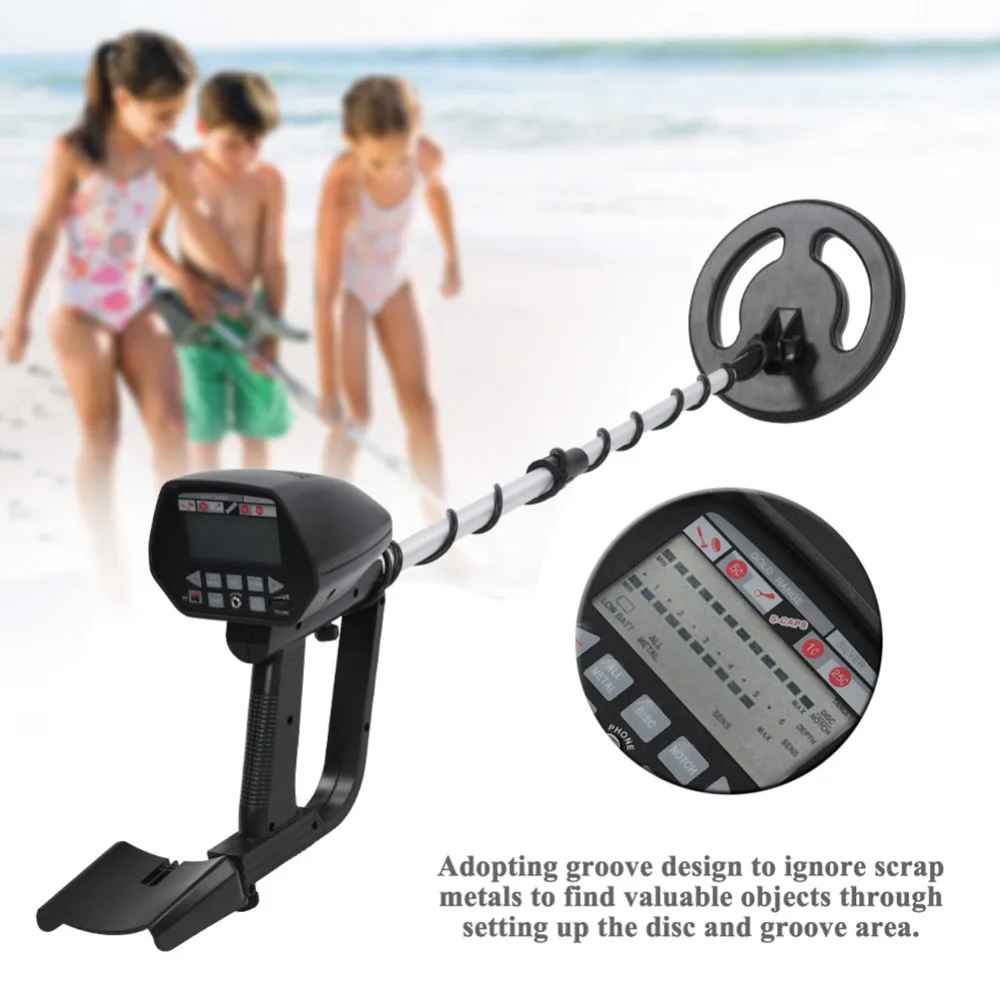 

By DHL MD-4050 Metal Detector Underground Gold Detector Metal Length Adjustable Treasure Hunter Seeker Digger Under ShallowWater