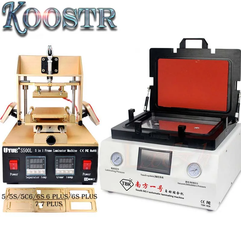 

TBK-808 LCD Touch Screen Repair Automatic Bubble Removing Machine +5 in 1 Multifunction Bezel Middle Frame Separator Machine