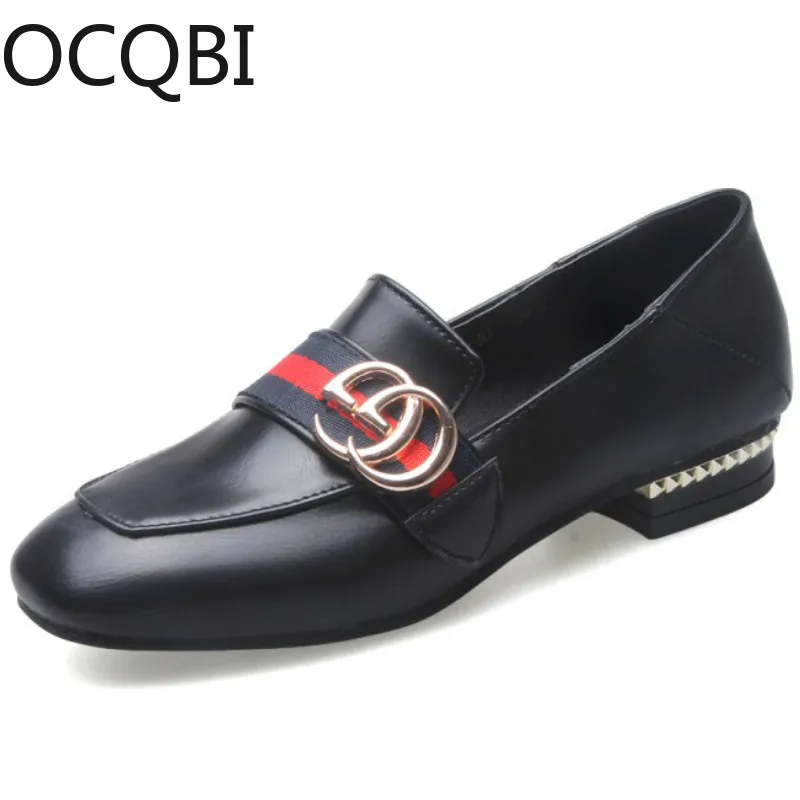 

Womens Dress Square Toe Slip on Solid Casual Boat Shoes Size 33 - 46 Office Lady Loafers Women Flat Derby Loafers Shoes