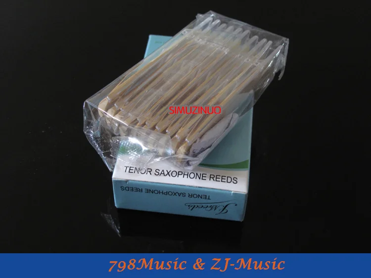 

XINZHONG New 10Pcs High Grade Bamboo Tenor Saxophone Bb Reeds Musical Instrument Professional Saxophone Accessories