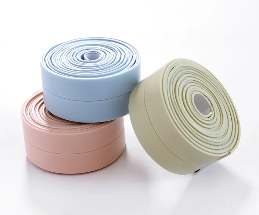 

1PC Self Adhesive Kitchen Sticker Waterproof Anti-moisture PVC Sticker Bathroom Wall Corner Line Sink Stickers 3*255cm