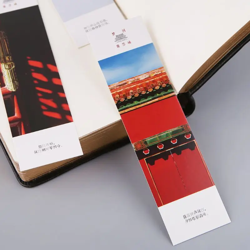 30 шт творческий Китайский стиль бумажные закладки Картина Открытки Ретро красивые закладки в коробке памятные подарки