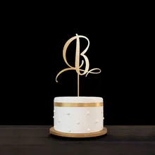 Индивидуальный Топпер для торта, индивидуальный Топпер для свадебной вечеринки, Вензель для торта