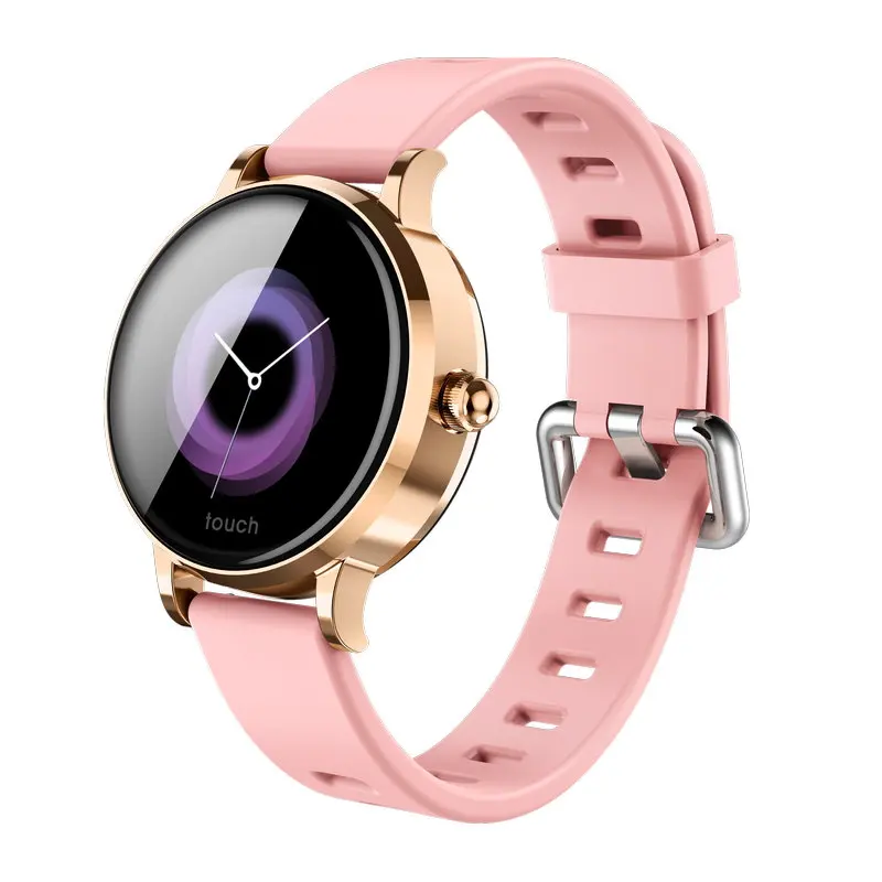 Pink S9 смарт-браслет 1,04 дюймов ips Цвет Экран модные часы Smart Watch женские физиологические цикл упражнений сердечного ритма крови Давление - Цвет: Pink