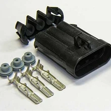 Longyue 10 комплект 3 pin положение Metri-Pack 630 VHD водонепроницаемый мужской разъем вентилятор охлаждающей жидкости соединения двигателя сбоку-86/87