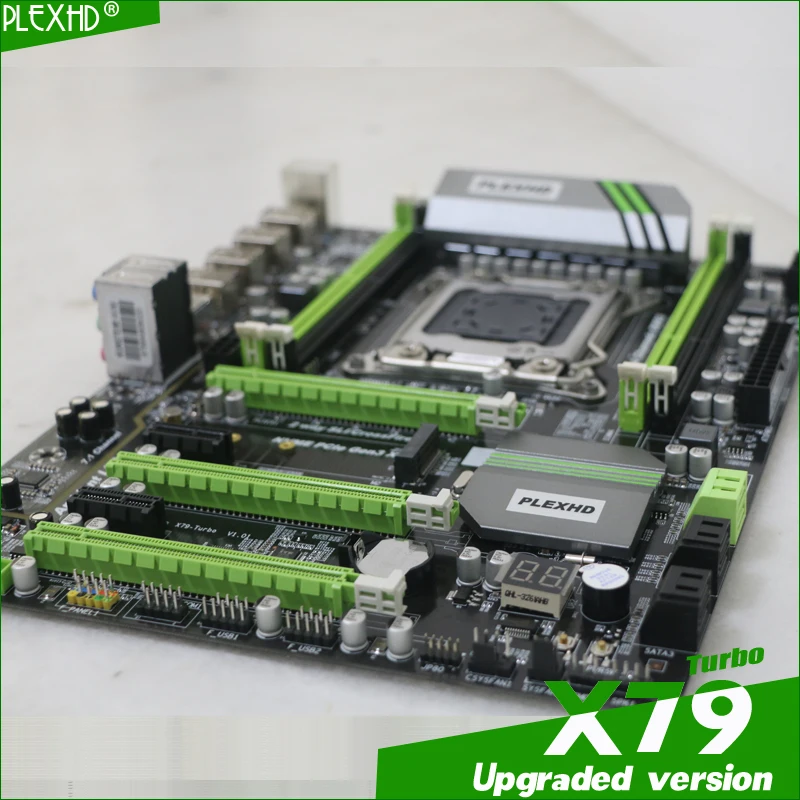 PLEXHD X79 Turbo материнская плата LGA2011 ATX USB3.0 SATA3 PCI-E NVME M.2 SSD поддержка памяти REG ECC и процессор Xeon E5