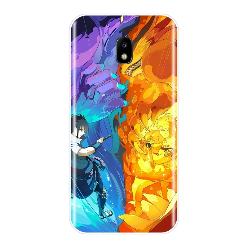 Чехол для телефона с аниме Наруто и Саске Samsung Galaxy J4 J6 J8 Plus 2018 J3 J5 J7 2015 2016 2017 J2 Prime
