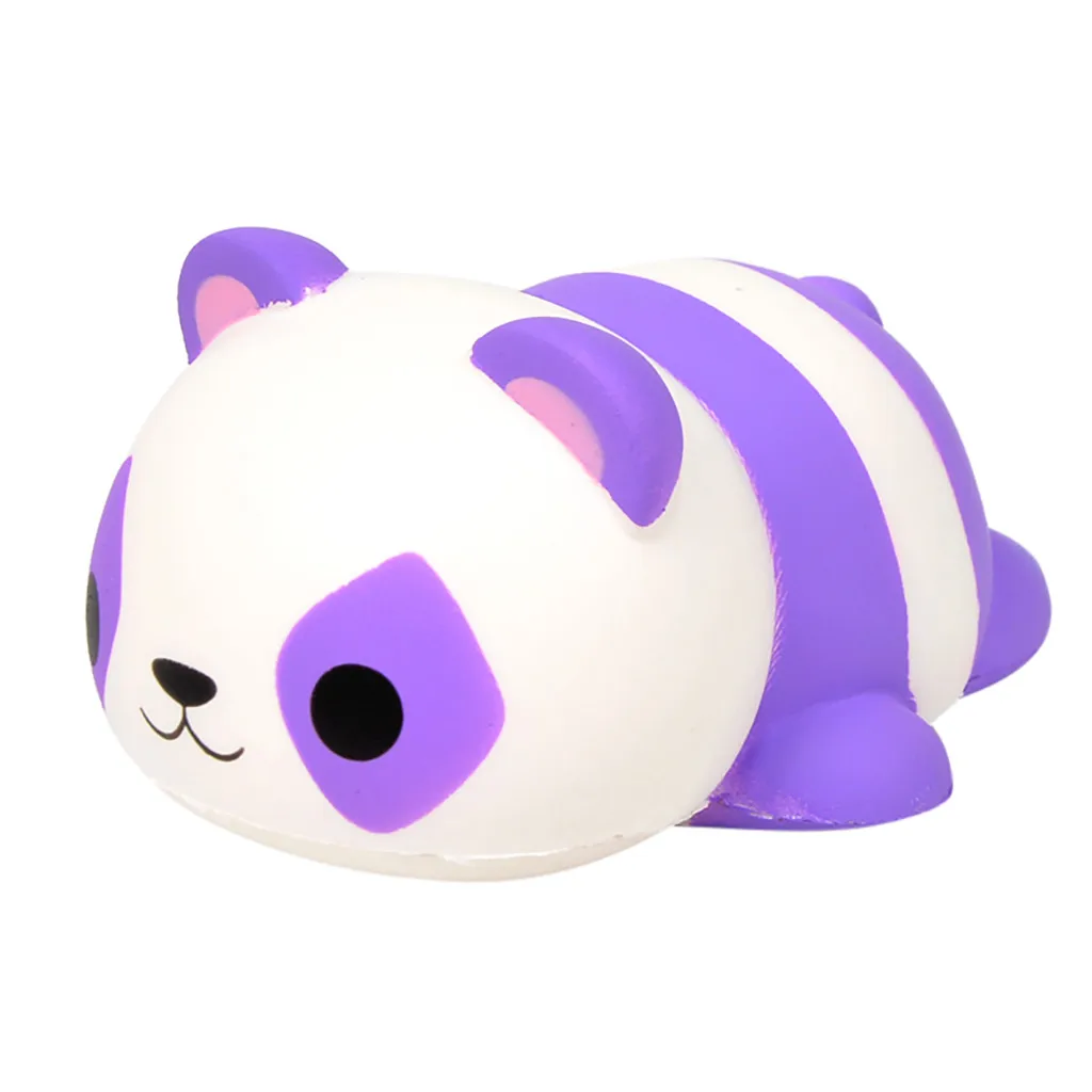 Kawaii Panda Squishies супер медленно поднимающаяся игрушка, мини синяя вентиляционная кукла, милое животное, имитирующая выдавливание, игрушка-булочка - Цвет: Многоцветный