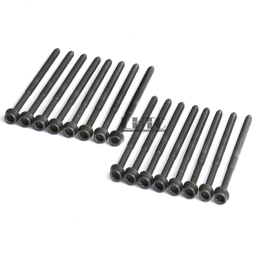 Болты головки цилиндра двигателя 16x WHT005739 болты M10X170 Elring OEM для V W Audi 3 0 TFSI V6|Корпус и