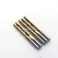 

5x 1/8" Titanium Coated 2 Two Flute tungsten carbide stainless steel Ball Nose End Mills CNC Drill Bits 22mm (2Qx3.22Tix5-US)