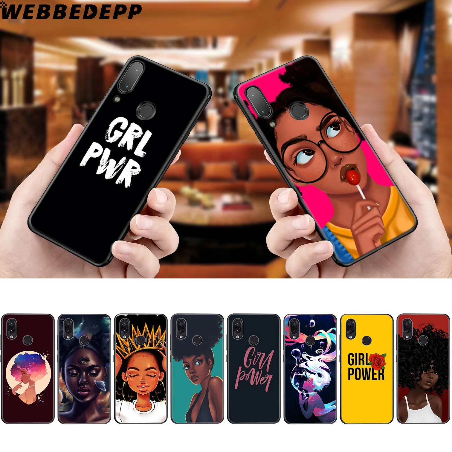 WEBBEDEPP черный мягкий чехол для Xiaomi Redmi K20 7A 4A 4X 5 5A 6 6A S2 Note 8 4 7 Pro Plus Prime |