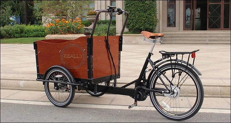 3 wheels food delivery tricycle electric cargo bikes for sale