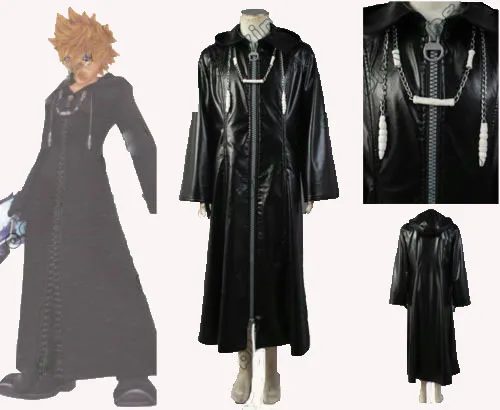 Горячая Распродажа Kingdom Hearts Организация XIII Косплэй костюм из искусственной кожи