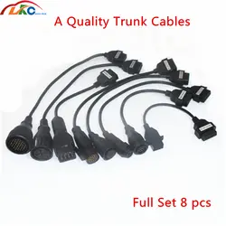 Новейший качественный кабель для тележки для vd TCS сканер полный комплект 8 грузовиков соединительные кабели для delphis multidiag pro Бесплатная