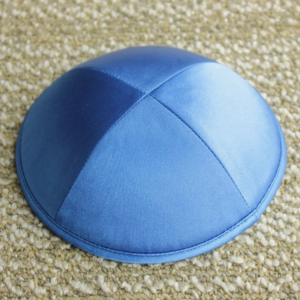 Buy Royal blue color Satin kippot Jewish Yarmulke